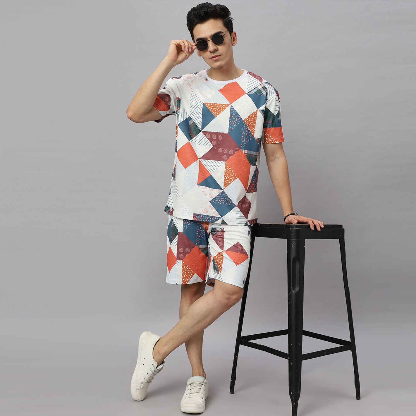 Brown Geometric Co-Ord Set - Image 2