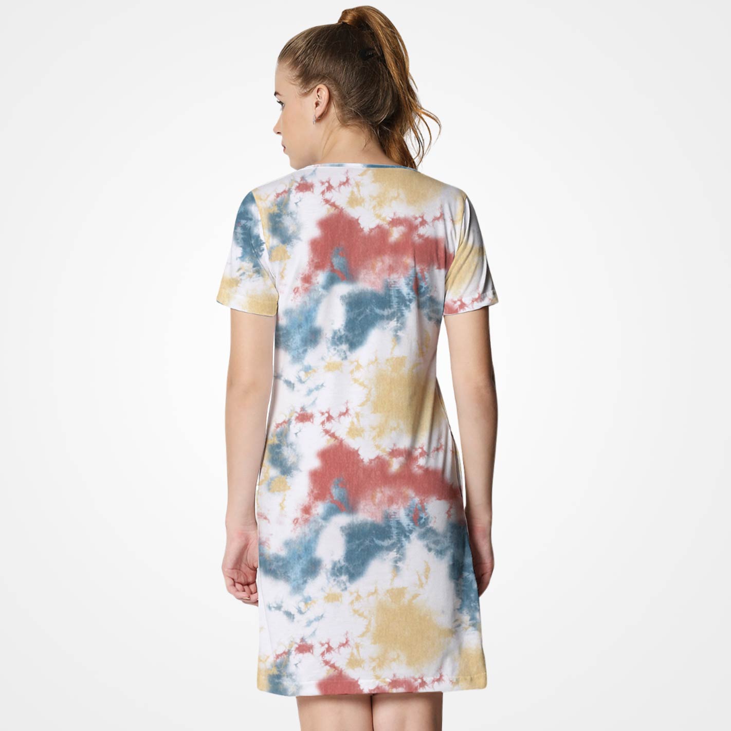 Colourful Cloud T-Shirt Dress - Image 4