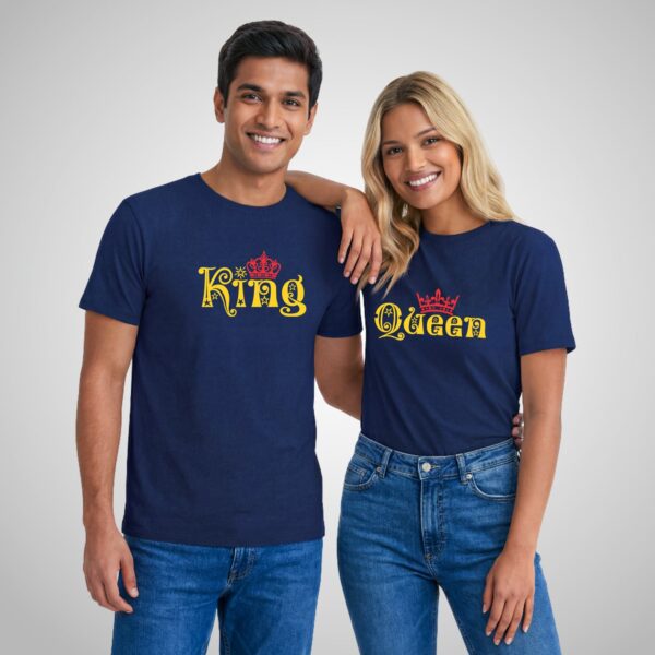 King Queen Couple T-Shirt