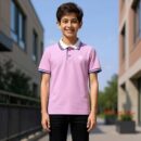 Kids Solid Polo - Tuscany Pink