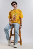 Durga Darbar Oversized T-Shirt – Peetambara Yellow