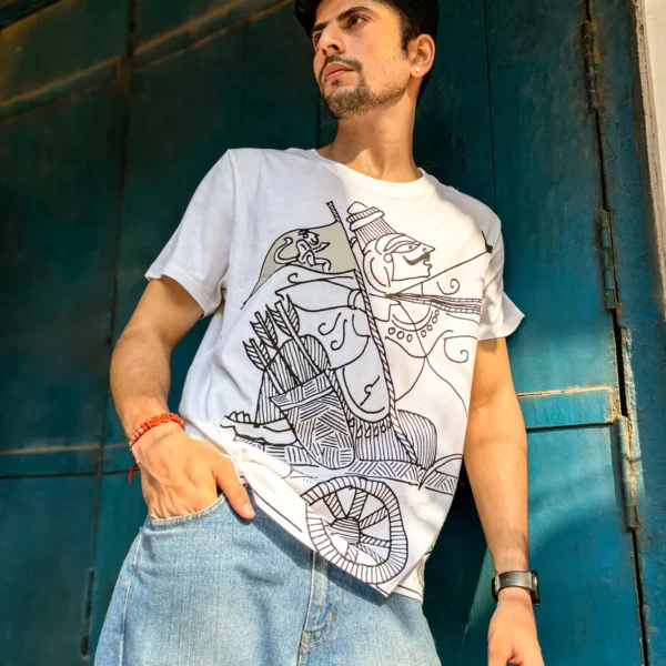 Arjun Dhanurdhari T-Shirt – Veer White