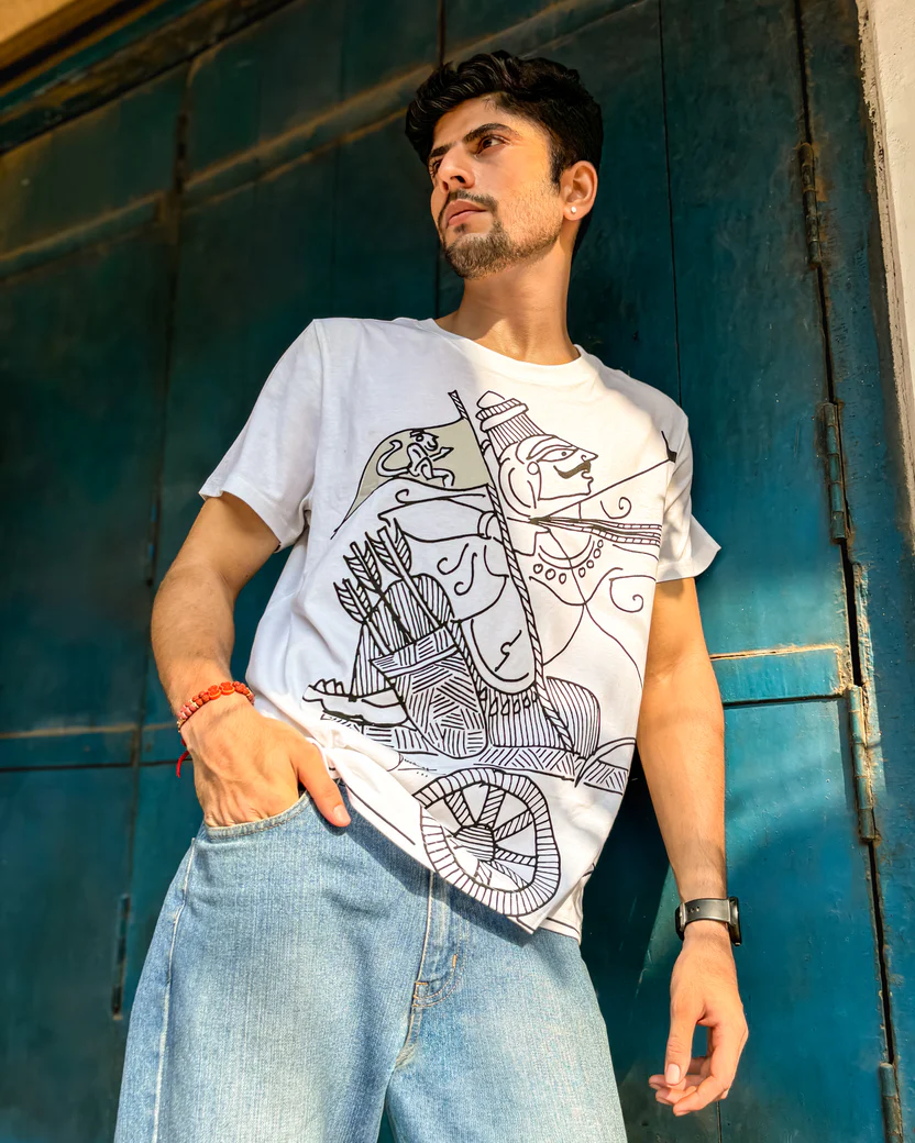 Arjun Dhanurdhari T-Shirt – Veer White
