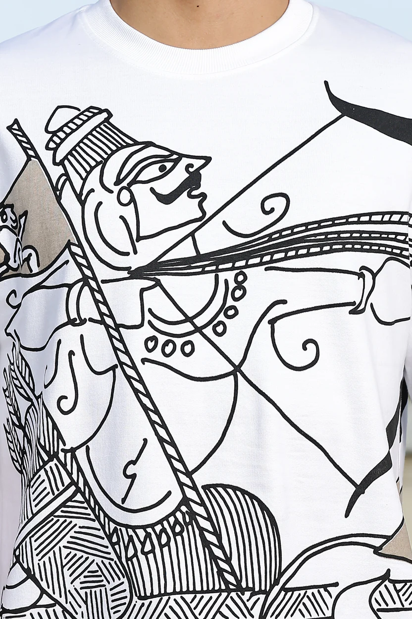 Arjun Dhanurdhari T-Shirt – Veer White - Image 4