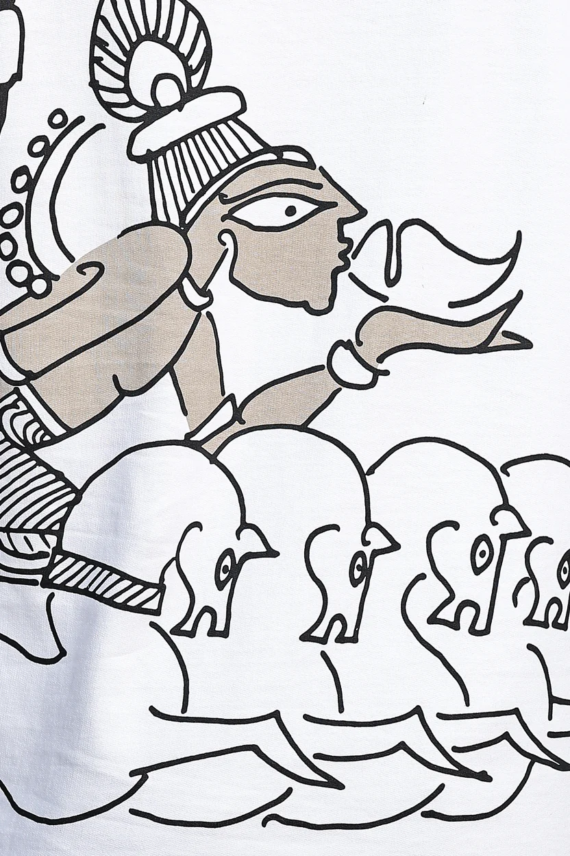 Arjun Dhanurdhari T-Shirt – Veer White - Image 3