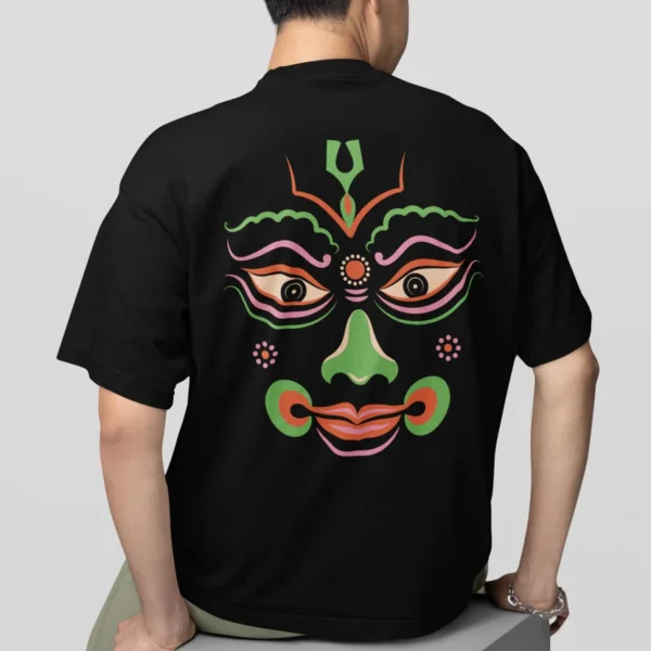 Kathakali Veer Oversized T-Shirt – Kaal Black