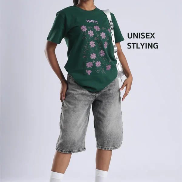 Unisex Floral Graphic T-Shirt – Kamal Edition