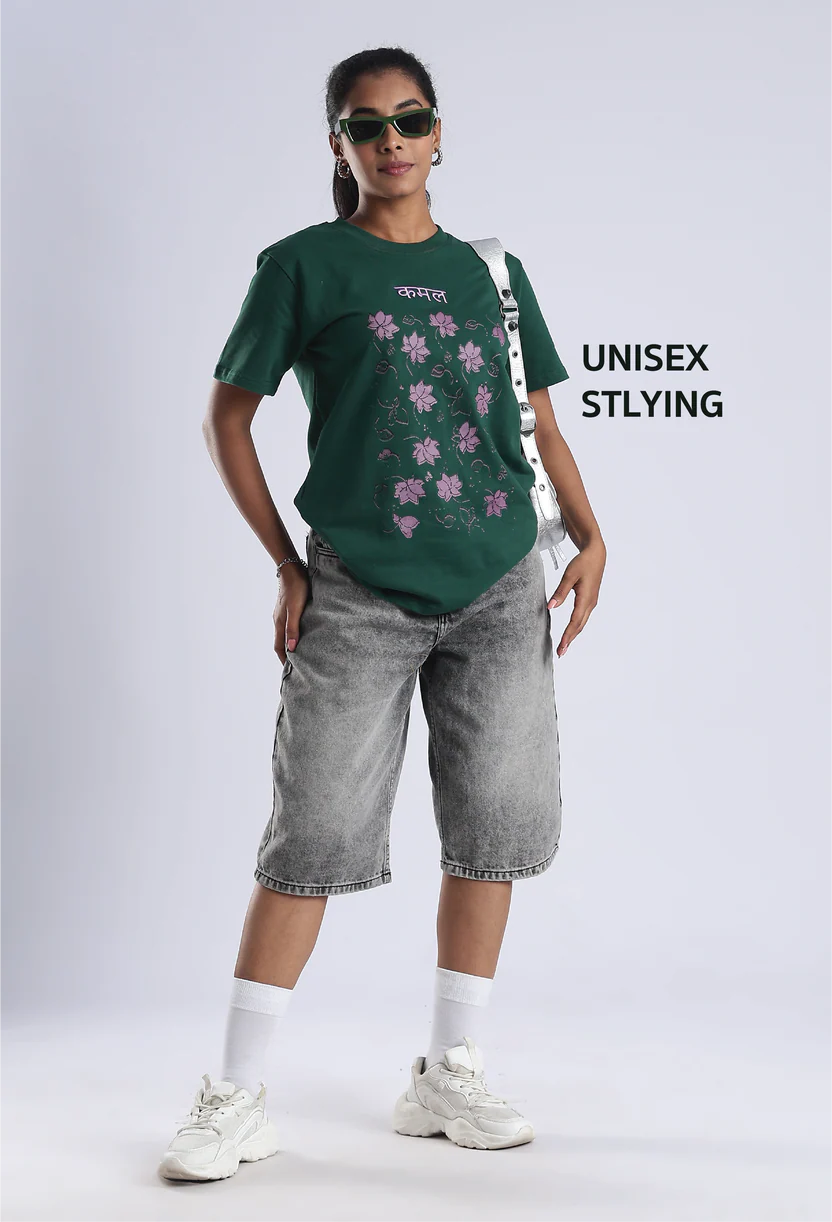 Unisex Floral Graphic T-Shirt – Kamal Edition