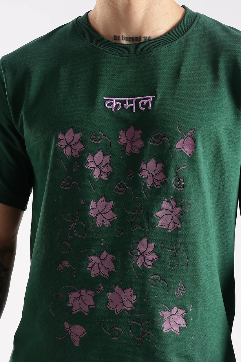 Unisex Floral Graphic T-Shirt – Kamal Edition - Image 2