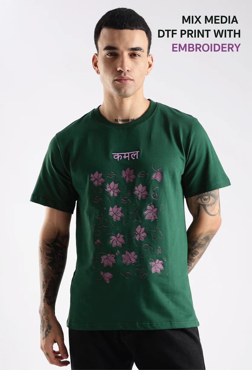 Unisex Floral Graphic T-Shirt – Kamal Edition - Image 10