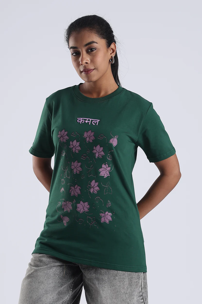 Unisex Floral Graphic T-Shirt – Kamal Edition - Image 7