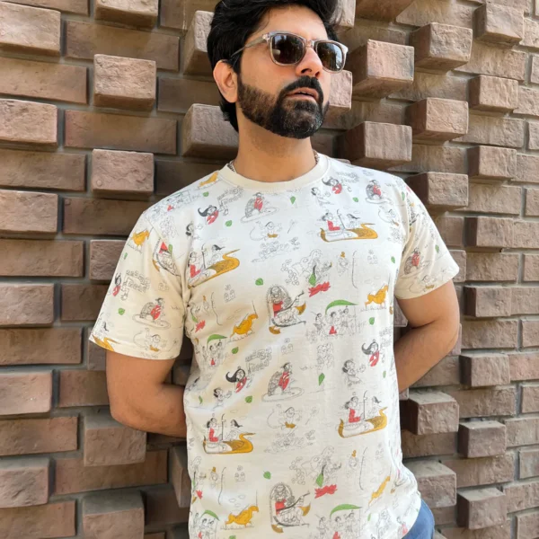 Mythology Print Casual T-Shirt